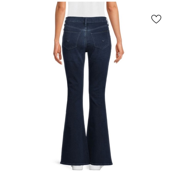 Hudson Heidi High-Rise Flare Jeans Sz 26 Dark Wash Excellent Preowned Condition - Picture 2 of 13